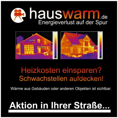 Wärmebildaufnahmen helfen Energie zu sparen